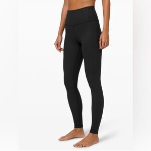 Lululemon Align Pant 28”, BLACK DESIGN, size 6
